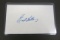 Earl Battey signed autographed index card Certified Coa