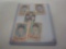 Lot of four 1964 Hallmark The Beatles Stamps Set Certified Coa