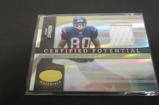 Andre Johnson 2006 Leaf Certified Worn Jersey card #62/100