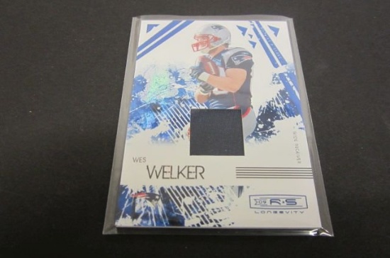 Wes Welker 2009 Rookies & Stars Worn Jersey card #92/100