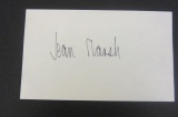 Jean Marsh signed autographed index card Certified Coa