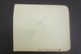 Don Taylor signed autographed index card Certified Coa