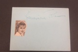 Genevieve Tobin signed autographed index card Certified Coa