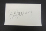 Buck Henry signed autographed index card Certified Coa
