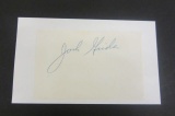 Josh Grider signed autographed index card Certified Coa