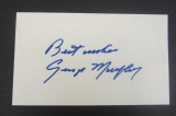 George Montgomery signed autographed index card Certified Coa