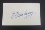 Jock Mahoney signed autographed index card Certified Coa