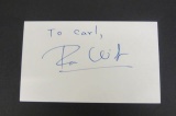 Ransom Wilson signed autographed index card Certified Coa