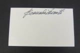 Bernabe Marti signed autographed index card Certified Coa