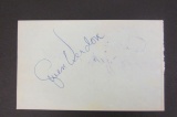 Gwen Verdon signed autographed index card Certified Coa