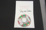 Ricky Van Shelton signed autographed Christmas card with CD inside Certified Coa