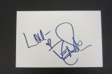 Dena Carter signed autographed index card Certified Coa