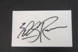 Eddie Raven signed autographed index card Certified Coa