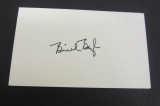 Birch Bayh signed autographed index card Certified Coa