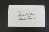 Bert Lance signed autographed index card Certified Coa