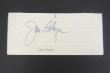 Jim Bolger signed autogtaphed index card Certified Coa