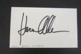 Karen Allen signed autogrpahed index card Certified Coa