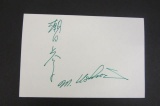 Masuko Ushida signed autographed index card Certified Coa