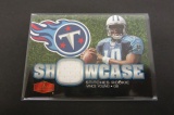 Vince Young 2006 Flair Showcase Stitches Rookie Worn Jersey Card