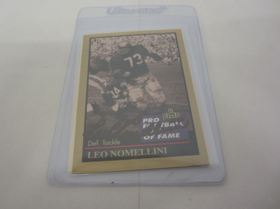 Leo Nomellini Pro Football Hall of Fame Autograph card with COA!