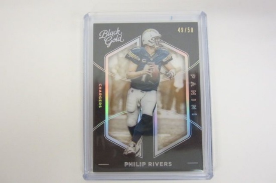 2016 PANINI BLACK GOLD PHILLIP RIVERS CHARGERS SPORTS CARD 49/50