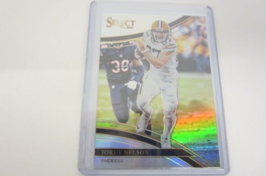 2017 PANINI SELECT REFRACTOR JORDY NELSON SPORTS CARD