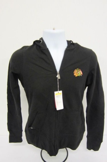 WASHINGTON BLACKHAWKS Antigua Signature Size S Officially Licensed Fan Apparel Womens Zip Up Hoodie