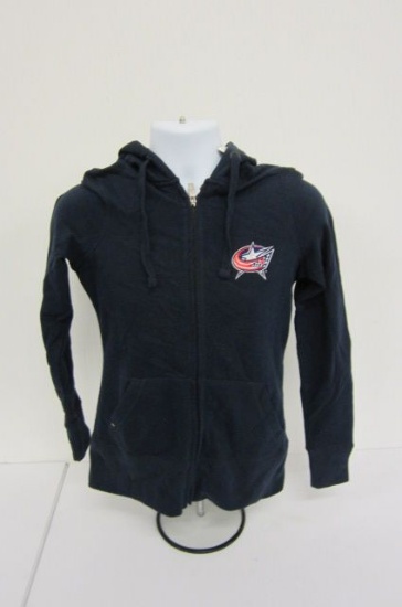 COLUMBUS BLUE JACKETS Antigua Signature Size S Officially Licensed Fan Apparel Womens Zip Up Hoodie