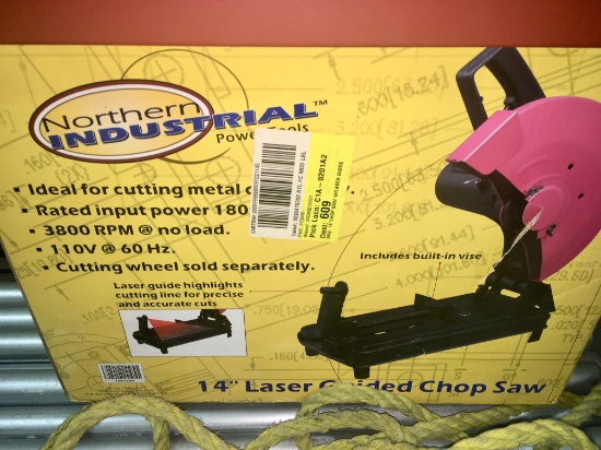 Northern Industrial 14â€ Laser Guided Chop Saw