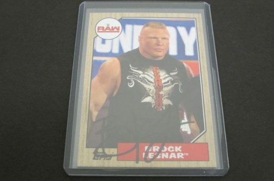 Brock Lesnar autograph mma coa Wrestler