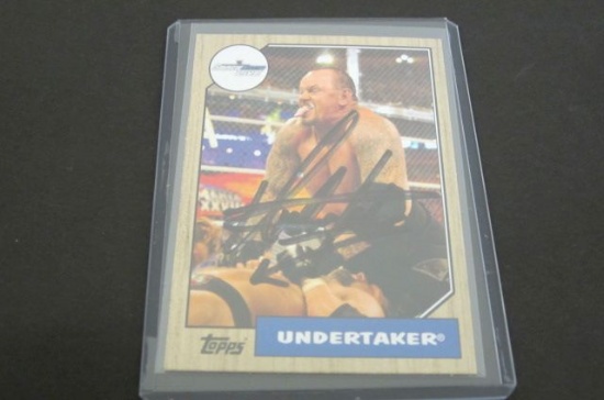 Undertaker autograph card Wrestler coa