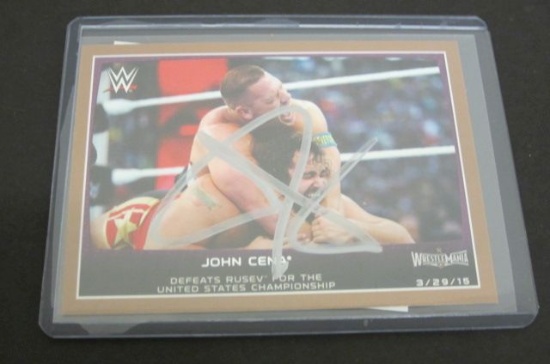 John Cena autograph card coa Wrestler