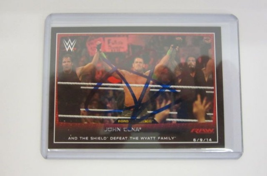 John Cena autograph card coa Wrestler