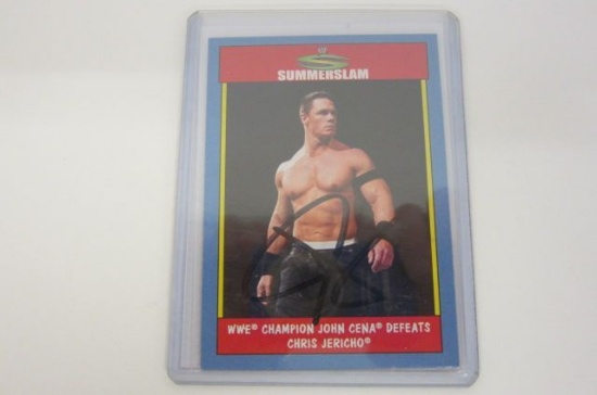 John Cena autograph card coa Wrestler