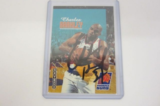 Charles Barkely autograph card ! Phoenix Suns