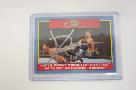 x pac autograph card coa Wrestler