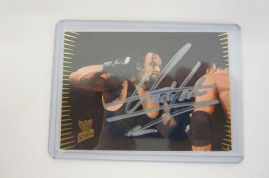 Undertaker autograph card Wrestler coa