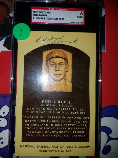 ED ROUSCH SCG SIGNED HOF