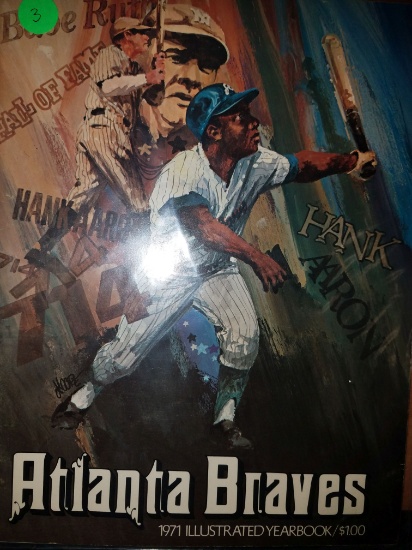 1971 BRAVES YEARBOOK NEAR MINT