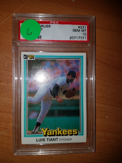 LUIS TIANT PSA 10 1981 DONRUSS