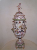 Porcelain capodimonte Vase with lid