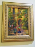 Antique Oil Painting in a gold frame.