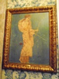 Diana - The Huntress Wall painting from Stabiae in a gold frame