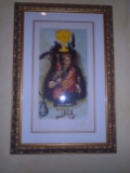 Framed lithograph art, pencil signed by the artist.