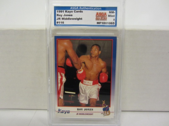 1991 Kayo Cards #116 ROY JONES Boxing Card Graded NM-Mint 8