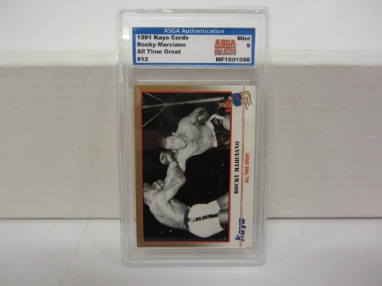 1991 Kayo Cards #12 ROCKY MARCIANO Boxing Card Graded NM-Mint 8