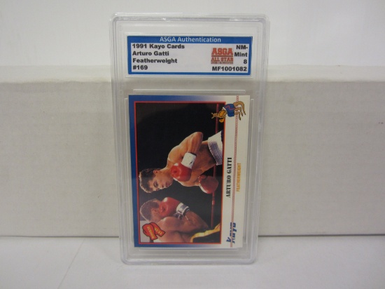 1991 Kayo Cards #169 ARTURO GATTI Boxing Card Graded NM-Mint 8