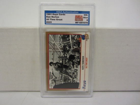 1991 Kayo Cards #225 KEN NORTON Boxing Card Graded NM-Mint 8