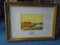 Framed water color painting. Hand signed by the artist Lorenzo Di Cristina.