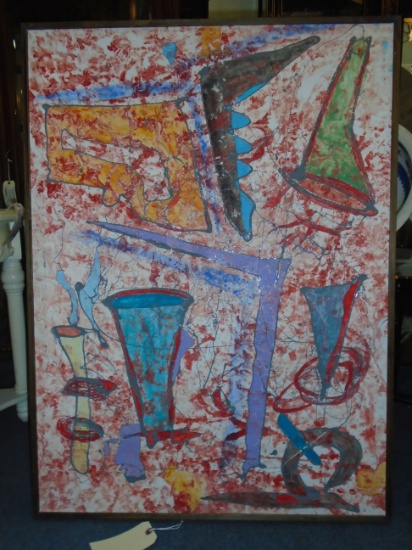 Framed Oil Painting by Andrea Bonora.